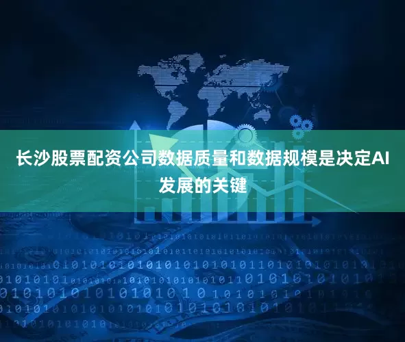 长沙股票配资公司数据质量和数据规模是决定AI发展的关键