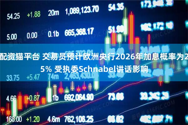 配资猫平台 交易员预计欧洲央行2026年加息概率为25% 受执委Schnabel讲话影响