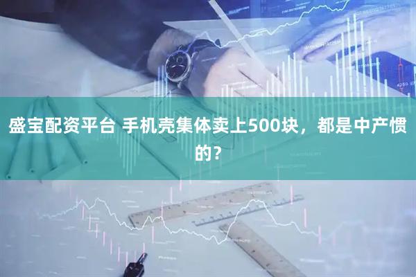 盛宝配资平台 手机壳集体卖上500块，都是中产惯的？
